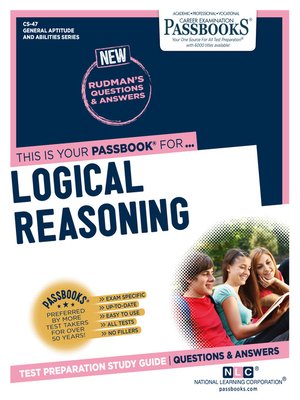 cover image of LOGICAL REASONING